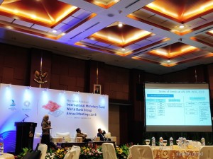 Suasana Workshop Publikasi International Monetary Fund-World Bank Group Annual Meetings 2018 , di Gedung Juanda, Kemenkeu, Jakarta, Kamis (6/9) pagi. (Foto: Dinda M/Humas)