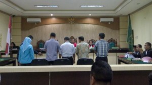 Suasana salah satu persidangan yang melibat PNS atas kasus korupsi di daerah. (Foto: IST)