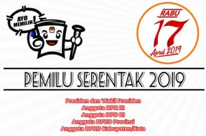 Infografis pemilu serentak. (Sumber: KPU)