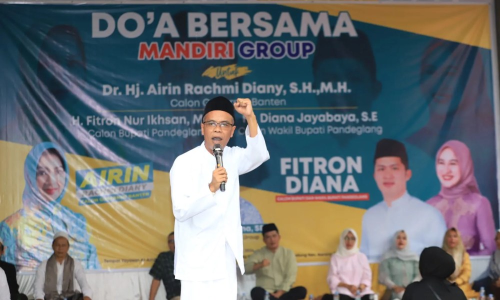 Para Kiai dan Ustadz di Pandeglang Doa Bersama Untuk Kemenangan Airin Rachmi Diany