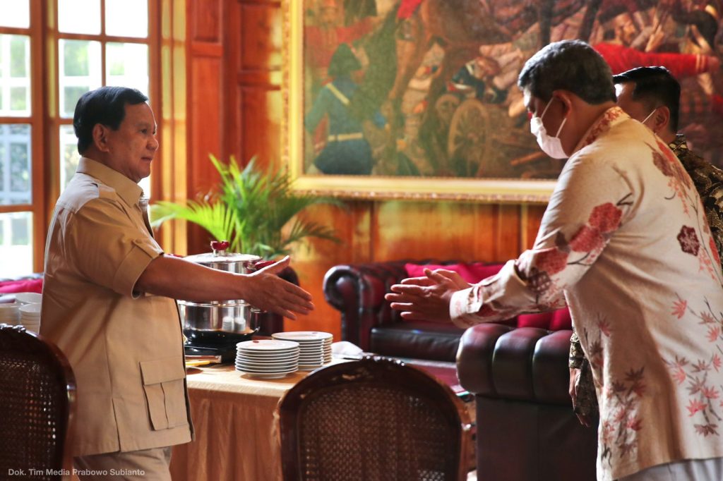 Menhan Prabowo dan Ketum PPAD Doni Monardo Tukar Pikiran soal Kesejahteraan Purnawirawan