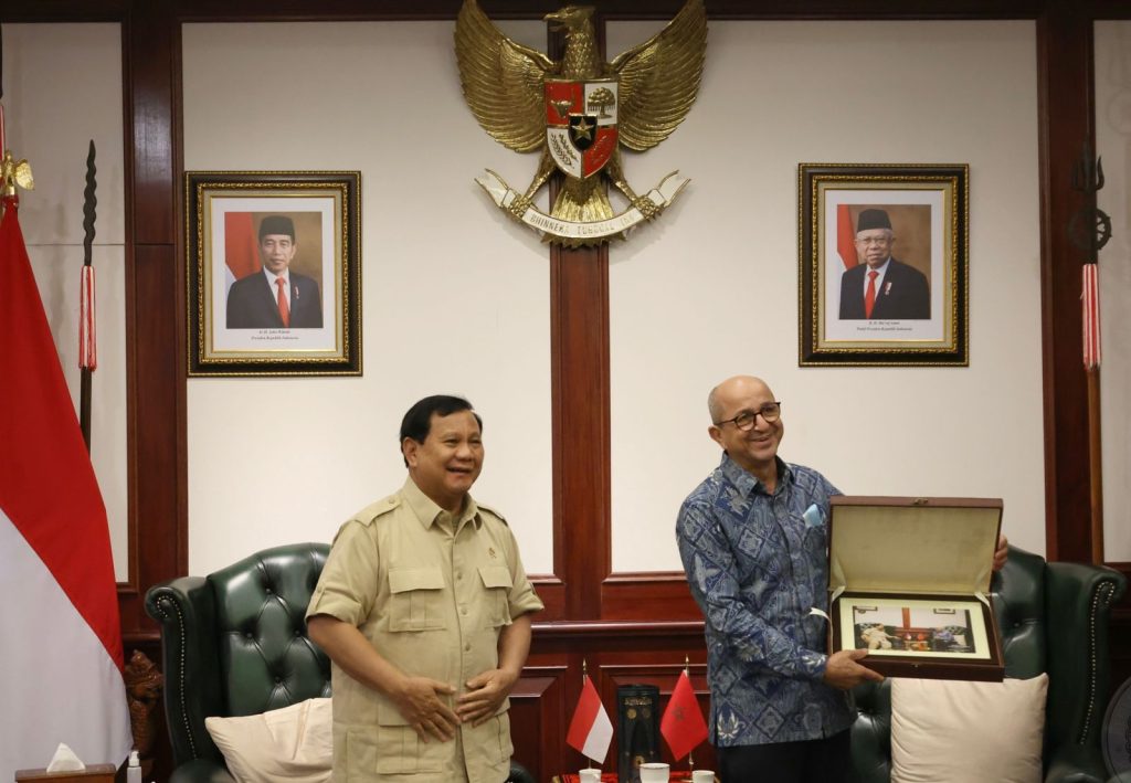 Terima Kunjungan Dubes Maroko, Menhan Prabowo Harap Hubungan Kerja Sama Pertahanan Kedua Negara Diperkuat