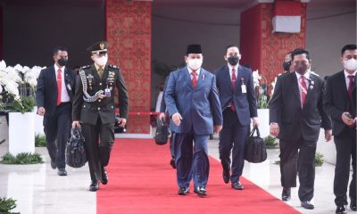Hadiri Sidang Tahunan MPR RI Bersama DPR dan DPD RI Tahun 2022, Menhan Prabowo Soroti Hasil Team Work yang Baik