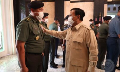 Terima Pelaporan Kenaikan Pangkat 10 Pati Kemhan, Menhan Prabowo Tegaskan Tegakkan Kesetiaan dan Loyalitas