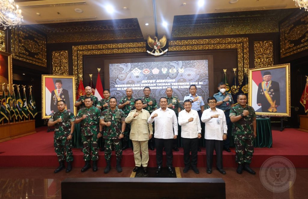 Dorong Peningkatan Kinerja Pemerintah dan TNI, Menhan Prabowo Minta Masukan BPK