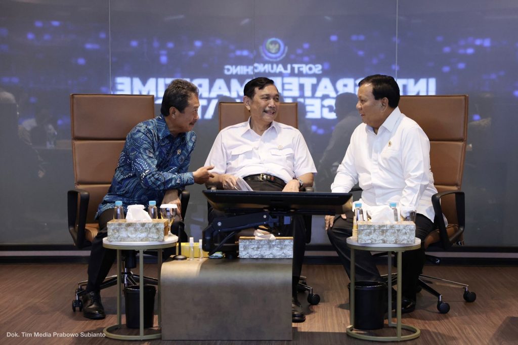 Menhan Prabowo Hadiri Peluncuran Pusat Kontrol Pengawasan Kegiatan Laut di KKP