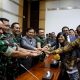 Menhan Prabowo Hadiri Rapat di DPR Bersama Panglima TNI, KSAD, KSAL, Wakasau