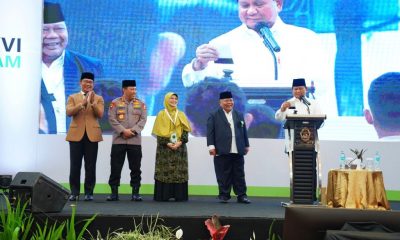 Menhan Prabowo Wakili Presiden Jokowi Buka Muktamar XVI Persis