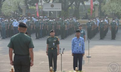 Upacara Bendera, Sekjen Kemhan Sampaikan Sejumlah Arahan
