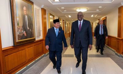 Menhan Prabowo Bertemu Menhan AS Lloyd Austin III, Selaraskan Kerja Sama Pertahanan