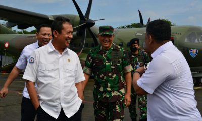 Sekjen Kemhan bersama Menteri KKP Kunjungi Wilayah Perbatasan di Kabupaten Anambas dan Natuna