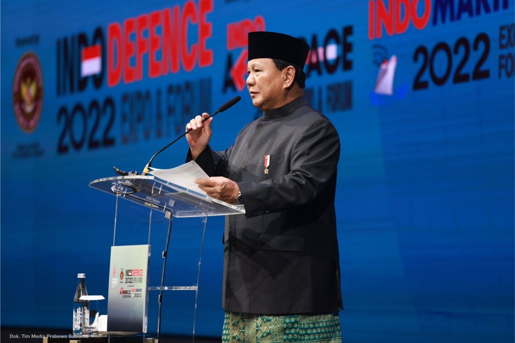 Buka Indodefence 2022, Menhan Prabowo: Mari Tukar Pikiran untuk Jaga Perdamaian Dunia