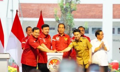 Menhan Prabowo Dampingi Jokowi Resmikan Asrama Mahasiswa Nusantara di Surabaya
