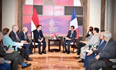 Menhan Prabowo Dampingi Presiden Jokowi Bertemu Presiden Macron dalam Pertemuan Bilateral RI-Prancis