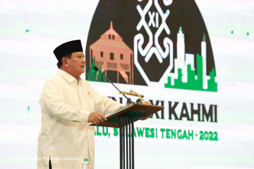 Menhan Prabowo Hadiri Munas KAHMI Ke XI di Palu