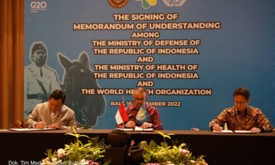 Menhan Prabowo Teken Kesepakatan dengan WHO Bentuk Pusat Pelatihan Medis Darurat di Unhan RI