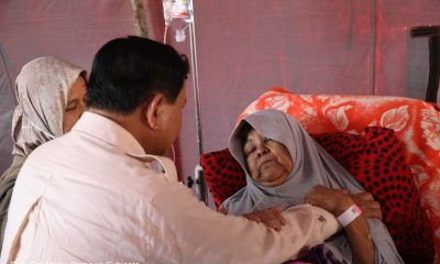 Menhan Prabowo Turun Langsung Serahkan Bansos Bagi Korban Gempa di Cianjur