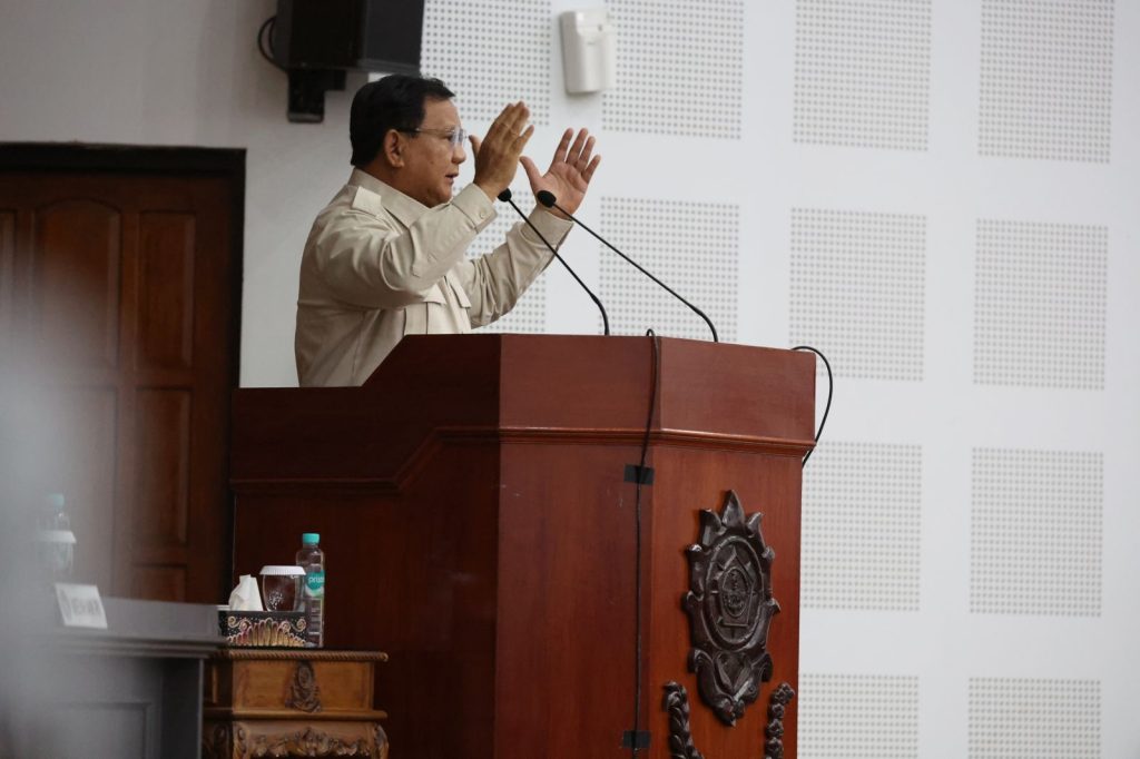 Beri Ceramah di Sesko TNI, Menhan Prabowo: Makin Tinggi Pangkat, Makin Besar Tanggung Jawab