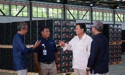 Menhan Prabowo Cek Langsung Kemampuan Produksi Amunisi dan Gudang PT Pindad di Malang