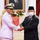 Menhan Prabowo Hadiri Pelantikan Kasal oleh Presiden RI di Istana Negara