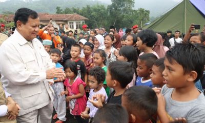 Menhan Prabowo Kembali Cek Masyarakat Terdampak Gempa Cianjur