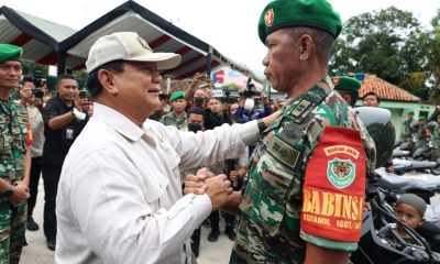 Perbaiki Kondisi Seluruh Aparat, Menhan Prabowo Serahkan Bantuan Motor ke Babinsa Koramil Indramayu