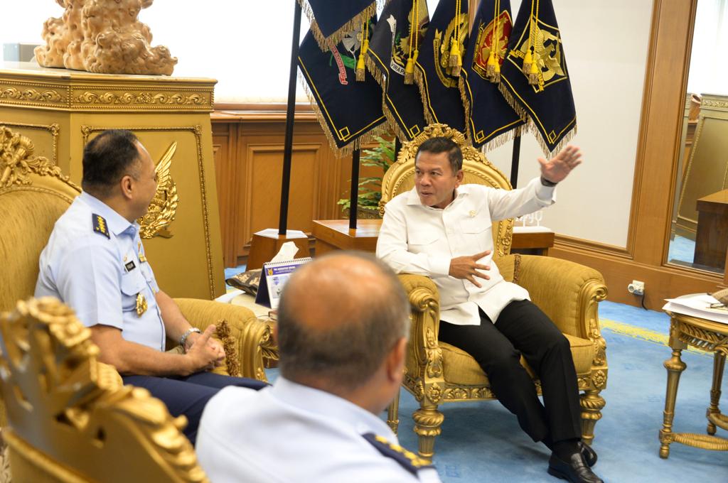 Kunjungan Ke Kasau, Wamenhan Bahas Tindak Lanjut Percepatan Peningkatan Penggunaan Produk Dalam Negeri