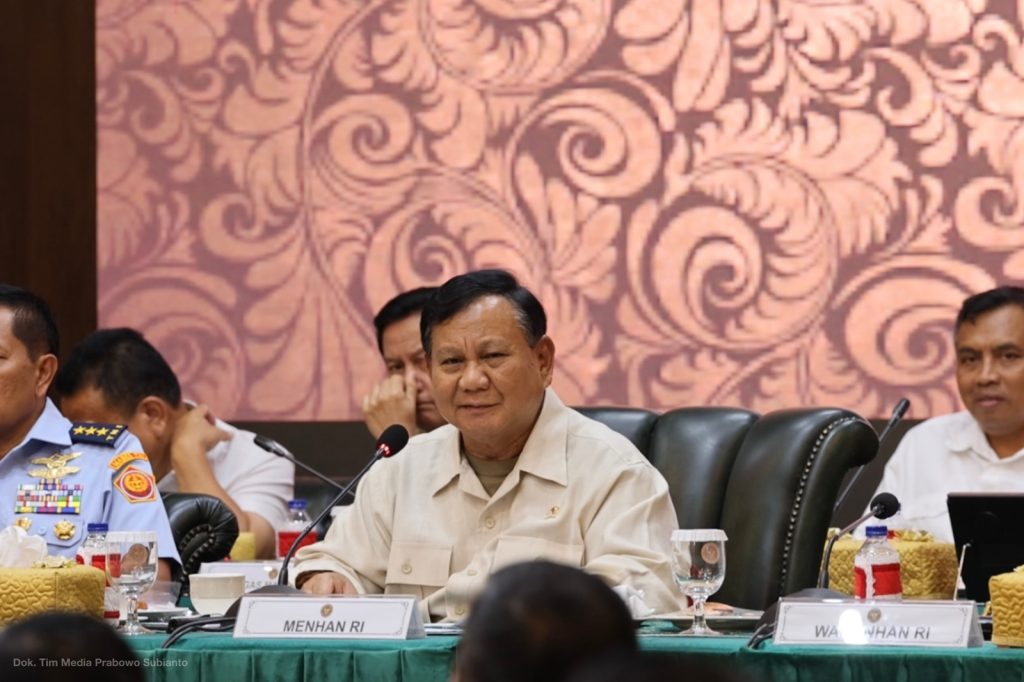 Menhan Prabowo kepada Para Pejabat Eselon 1-2 Kemhan: Pengabdian Kita Selurus-lurusnya untuk Negara