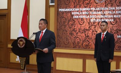Pimpin Sertijab Tiga Karo, Sekjen Kemhan Harapkan Karya Nyata untuk Peningkatan Kinerja