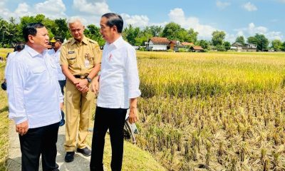 Menhan Prabowo Dampingi Presiden Joko Widodo Kunker ke Kebumen