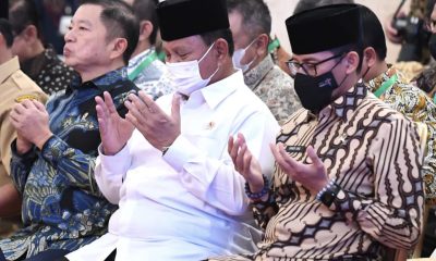 Menhan Prabowo Hadiri Penyerahan Zakat dari Presiden Jokowi ke Baznas