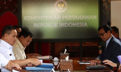 Menhan Prabowo Bertemu Gubernur Lemhannas, Diskusi Isu Pertahanan Terkini