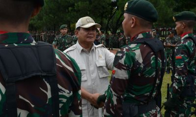 Beri Pengarahan Personel Satgas Yonif PR 330/TD, Menhan Prabowo Berpesan Soal Keberanian dan Kewaspadaan
