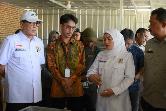 Anggota Komisi IV DPR RI Nur’aeni saat mengikuti Kunspek Komisi IV DPR RI di Kota Serang, Provinsi Banten, Senin (29/5/2023). Foto: Chasbi/nr