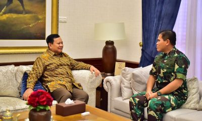Menhan Prabowo Menerima Kunjungan Silaturahmi Kasal