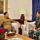 Menhan Prabowo Menerima Kunjungan Silaturahmi Kasal