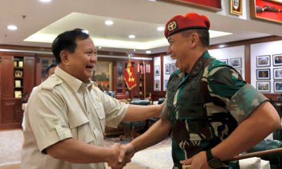 Menhan Prabowo Terima Danjen Kopassus, Beri Saran Agar Kopassus Tetap jadi Kebanggaan Negara