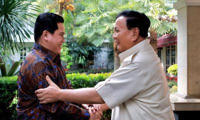 Menhan Prabowo Terima Kunjungan Menteri BUMN Erick Thohir, Bicarakan Dinamika Terkini Hingga Timnas U-22