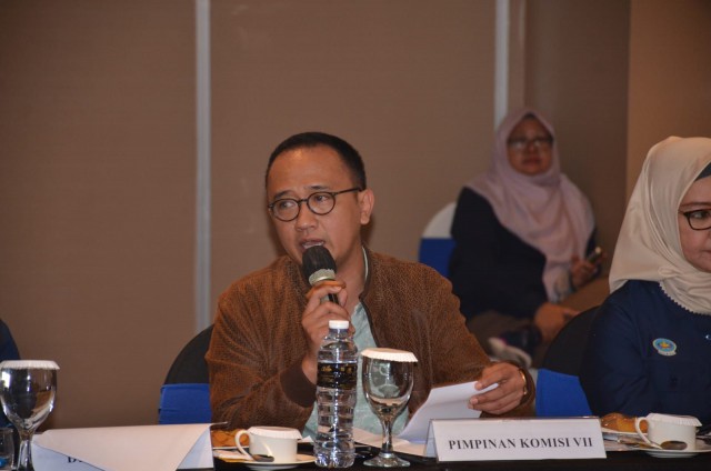 Wakil Ketua Komisi VII DPR RI Bambang Haryadi saat memimpin Kunjungan Kerja Komisi VIII DPR RI di Semarang, Jawa Tengah, Kamis (25/5/2023). Foto: Puntho/nr