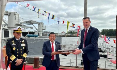 Wamenhan Hadiri Delivery MCMV Ship di Jerman