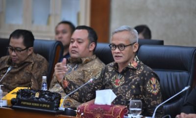 Wakil Ketua Komisi VI Aria Bima dalam Rapat Kerja dengan Menteri BUMN Erick Thohir, di Gedung Nusantara I, Senayan, Jakarta, Senin (5/6/2023). Foto : eno/man