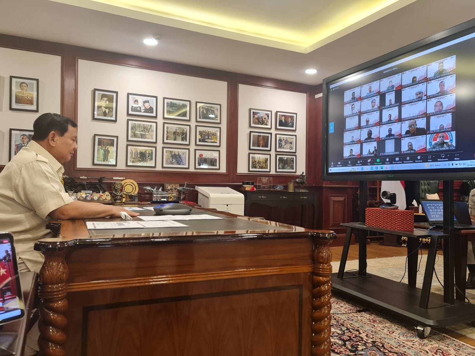 Menhan Prabowo Buka Kursus Warfare and Strategy: Pejabat Negara Harus Mengerti Soal Pertahanan