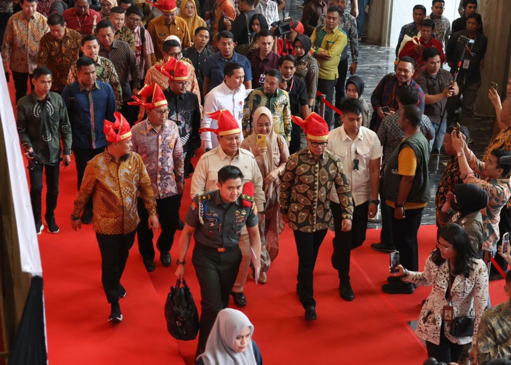 Menhan Prabowo Bicara di Rakernas Apeksi XVI 2023 Makassar, Tegaskan Pentingnya Hilirisasi