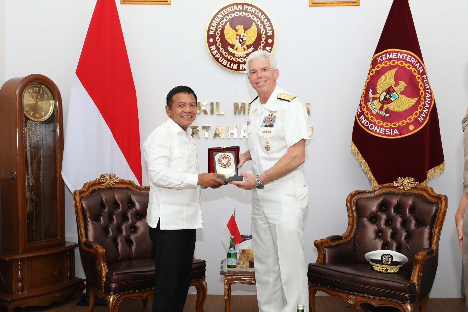 Wamenhan M. Herindra Terima Kunjungan Panglima Armada ke-7 Amerika Serikat