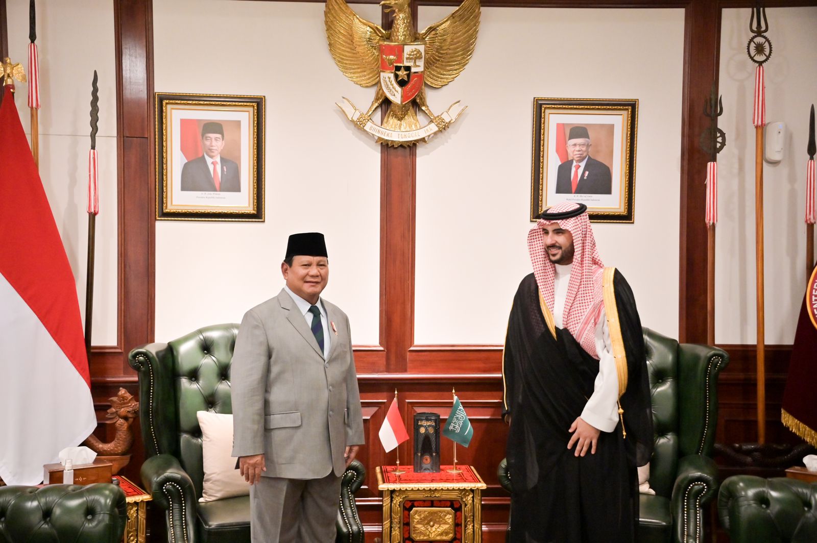 Menhan Prabowo Terima Kunjungan Resmi Menhan Arab Saudi, Perkuat Kerja Sama Pertahanan