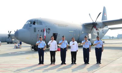 Wamenhan M. Herindra Wakili Acara Penyerahan Super Hercules C-130J/A-1343 Ketiga di Lanud Halim Perdanakusuma.