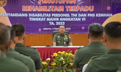 Kapusrehab Kemhan Tutup Kegiatan Rehabilitasi Terpadu Penyandang Disabilitas Personel TNI dan PNS Kemhan Tingkat Mahir
