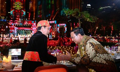 Menhan Prabowo Dampingi Presiden Jokowi Gelar Gala Dinner KTT ke-43 ASEAN