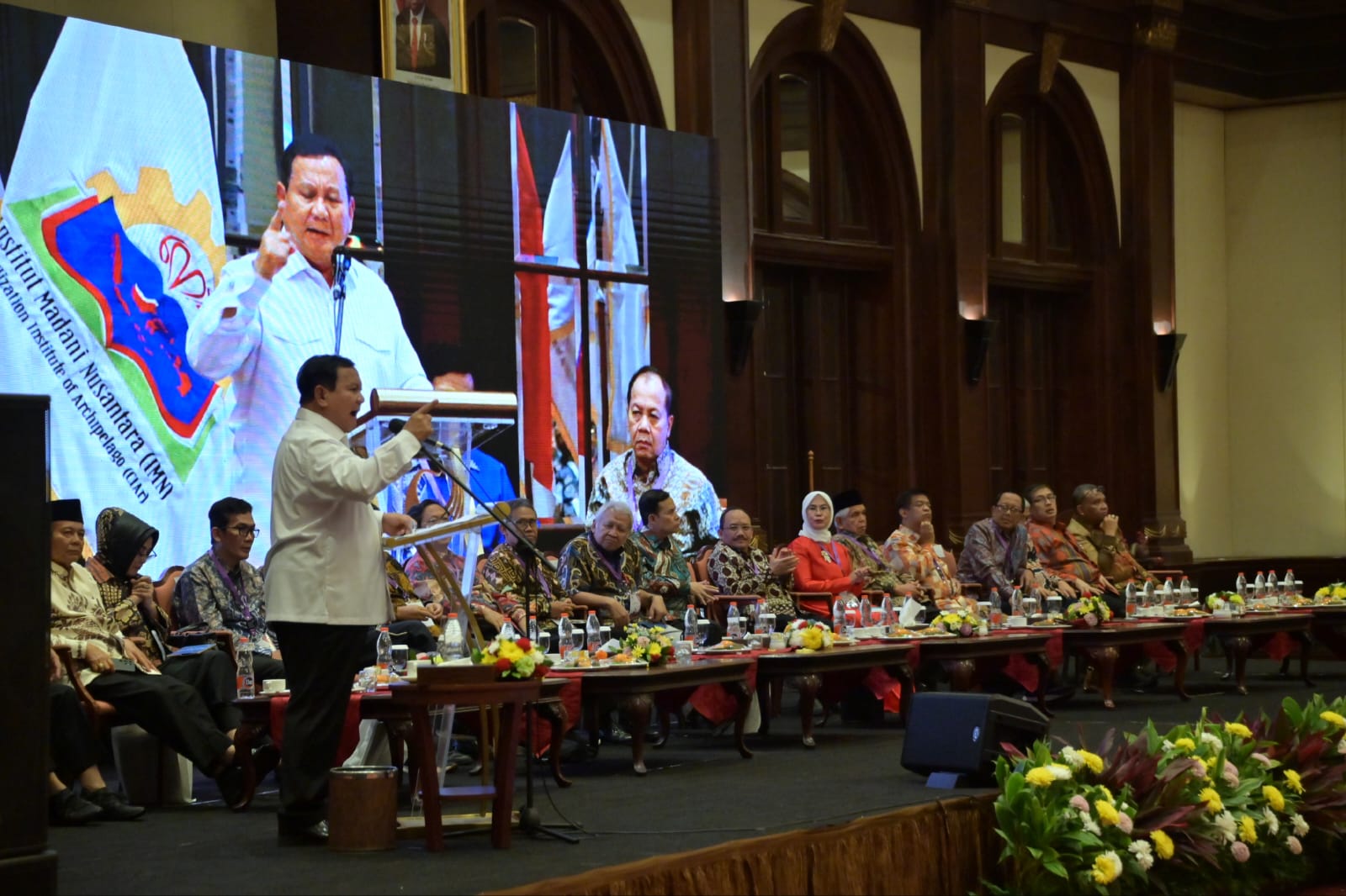 Menhan Prabowo Jadi Keynote Speaker di Seminar Nasional Kebangsaan, Jelaskan Ekonomi Pancasila