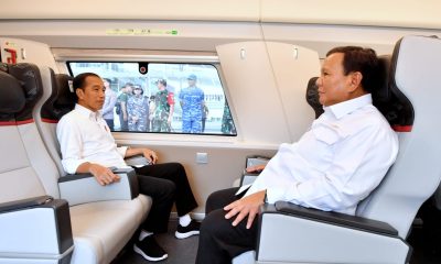 Menhan Prabowo Jajal Kereta Cepat Jakarta-Bandung Bersama Presiden Jokowi: Nyaman dan Membanggakan